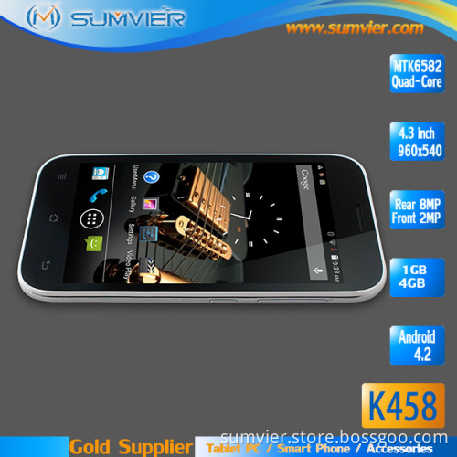 4.3 Inch Quad Core Smart Phone with 4G ROM 8MP Camera